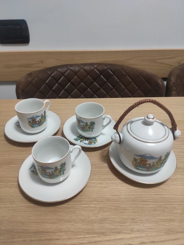 Tazzine caffè 3 piu zuccheriera stile giapponese