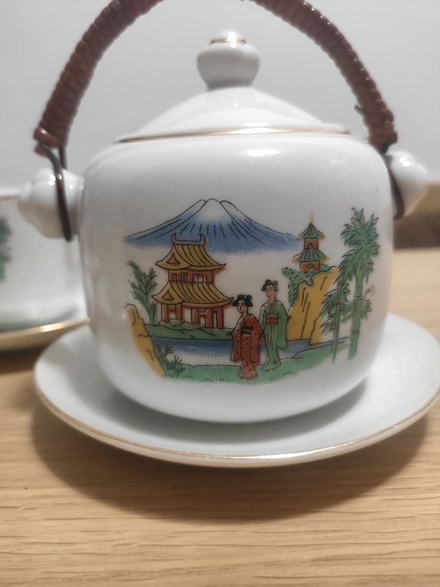 Tazzine caffè 3 piu zuccheriera stile giapponese