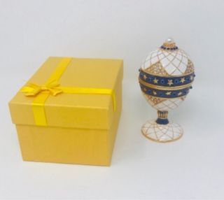 Huevo caja joyero estilo Faberge