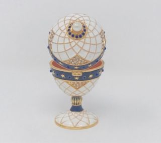 Huevo caja joyero estilo Faberge