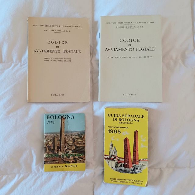 Stradario Bologna 1974. Ricerca CAP del 1967