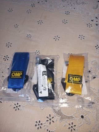 Tow omp gancho remolque  rojo azul negro amarillo
