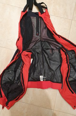 Pantaloni da montagna-alpinismo rosso-nero