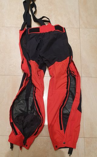Pantaloni da montagna-alpinismo rosso-nero