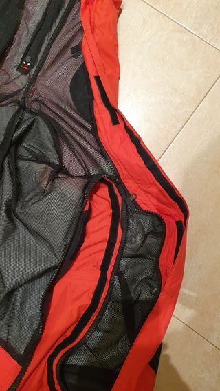Pantaloni da montagna-alpinismo rosso-nero
