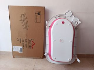 Bañera plegable portátil bebe Homcom