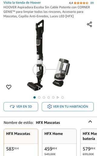 Aspiradora Hoover HFX Mascotas NUEVA