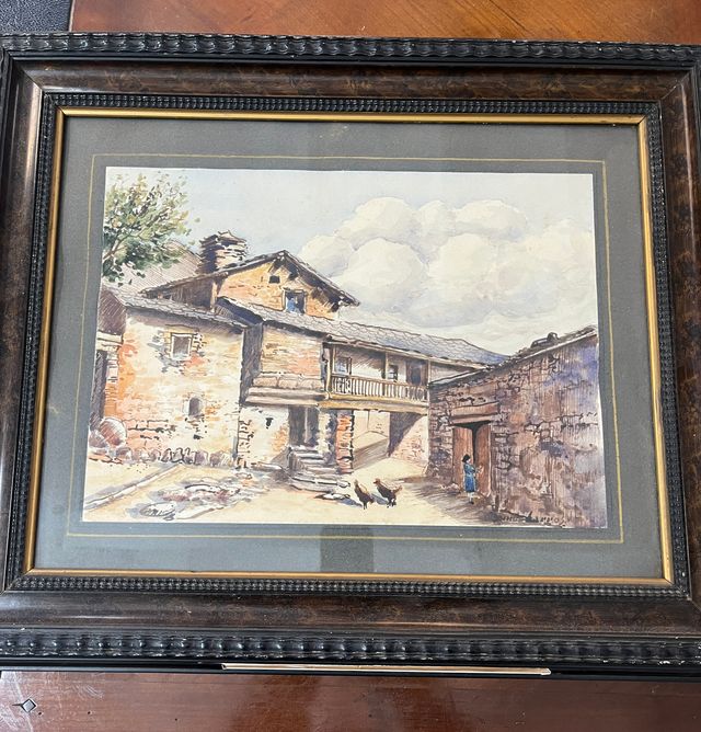 Pintura Ramon Larrosa, firmada, 1940