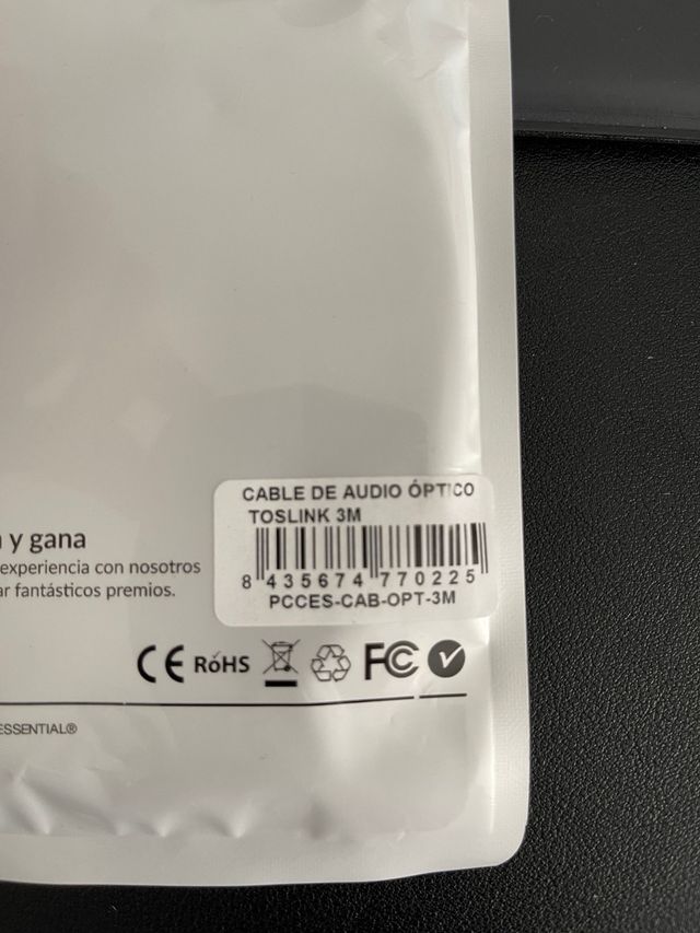 Cable audio optico PcCom