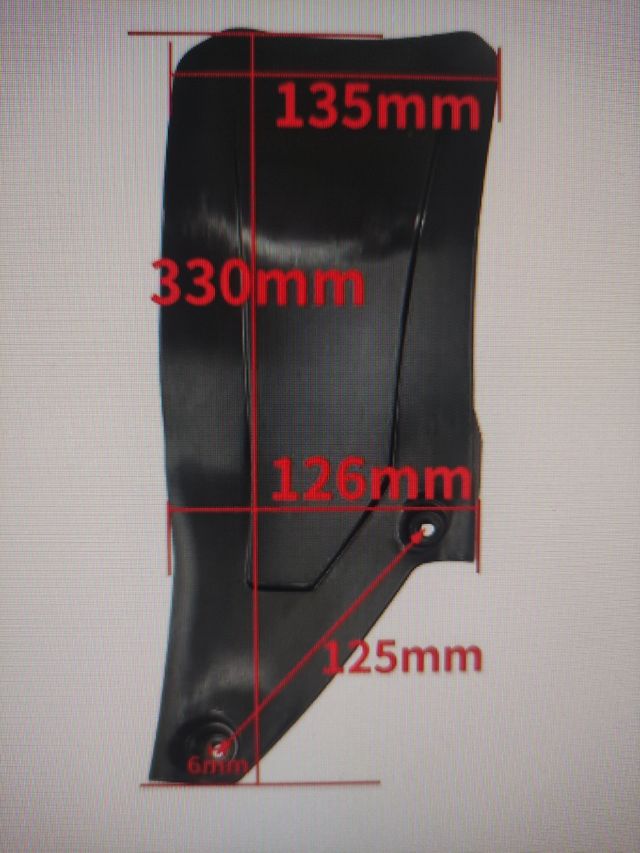 Guardabarros ktm (negro)