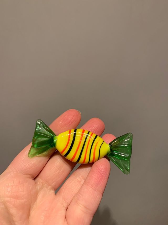 Soprammobile Caramella in vetro di Murano