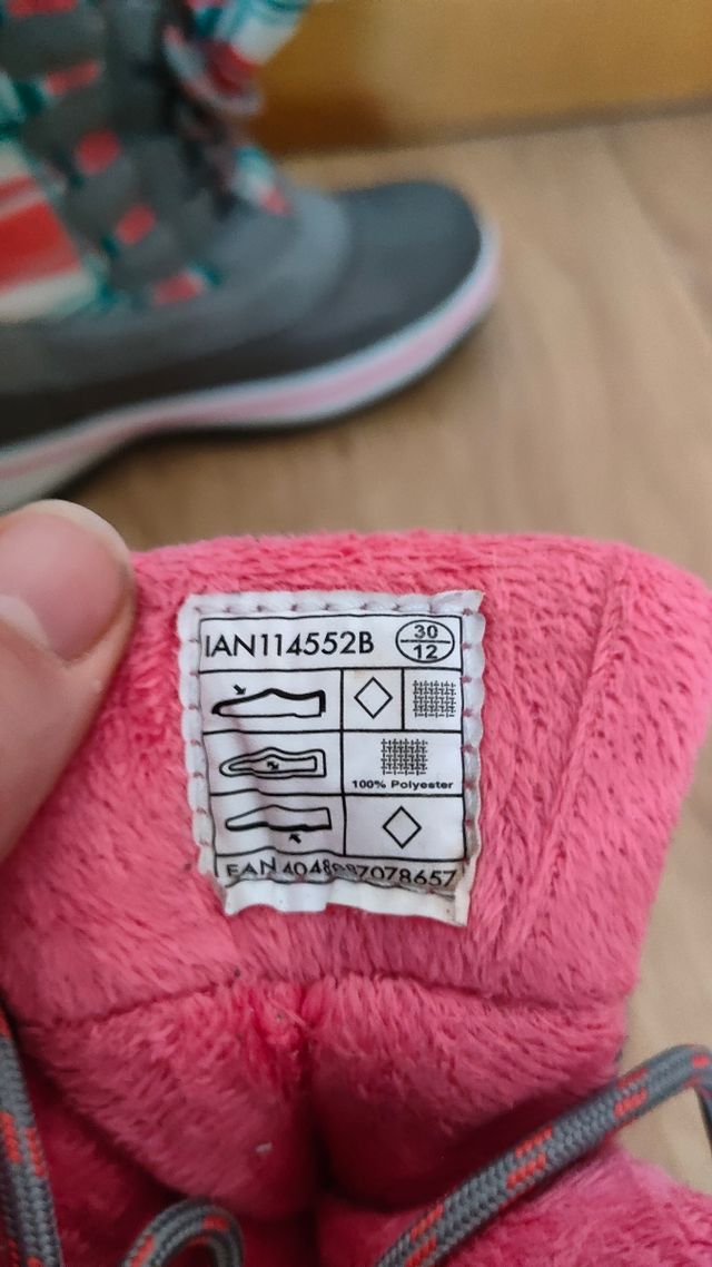 Botas nieve niña T.30