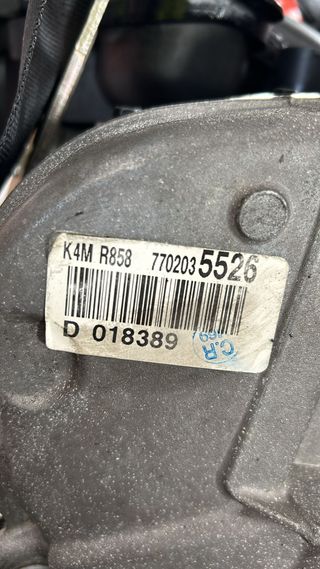 MOTOR RENAULT SCENIC 1.6i 16V K4MR858 110CV