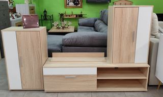 NUEVO CONJUNTO DE SALON, MODULOS Y ESTANTERIAS!!