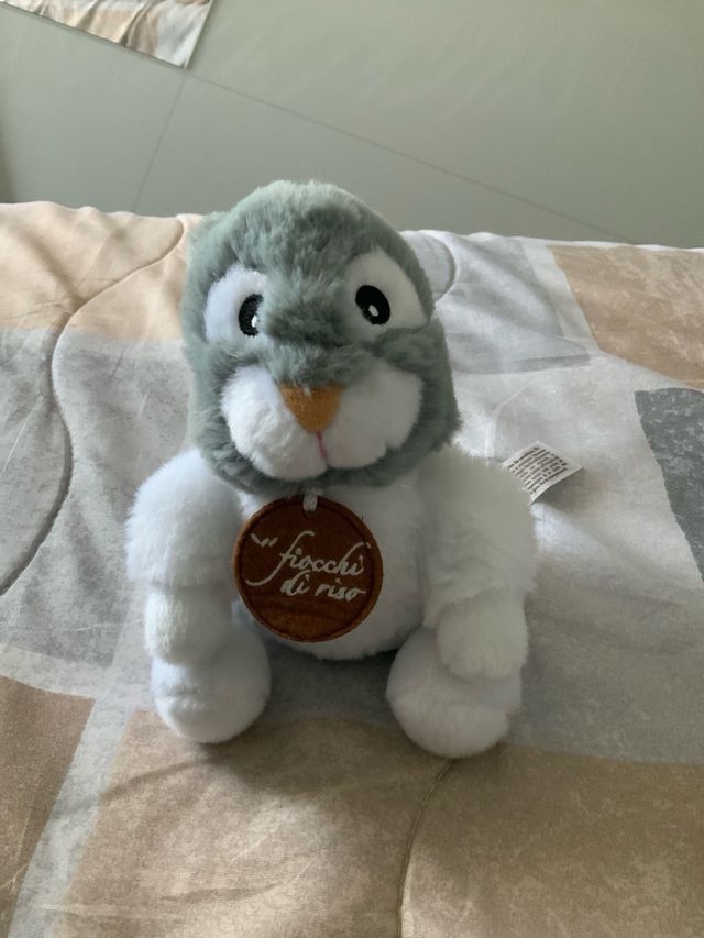 Coniglietto fiocchi di riso peluche