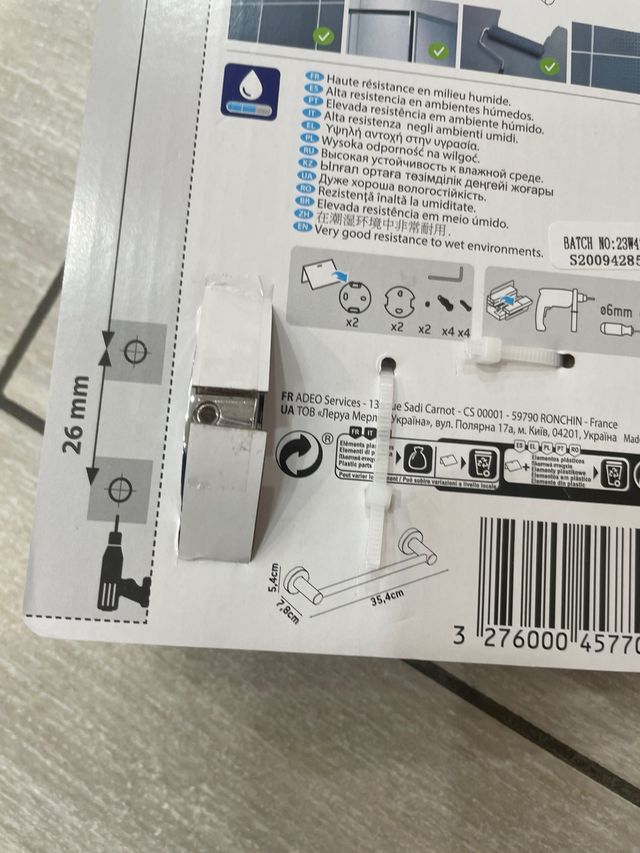 Porta salviette singolo