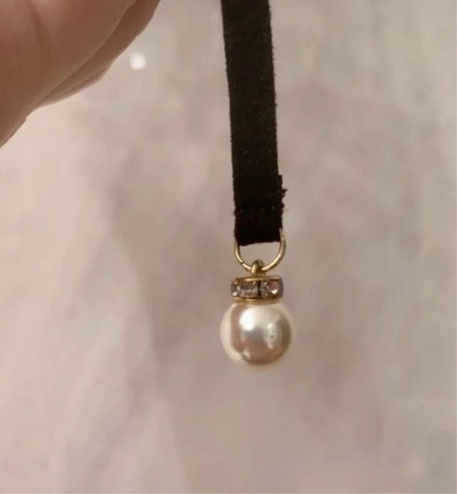 Cintura Intimissimi in Camoscio Nero e Perline