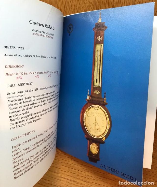 Barómetro, termómetro, higrómetro, modelo Chelsea