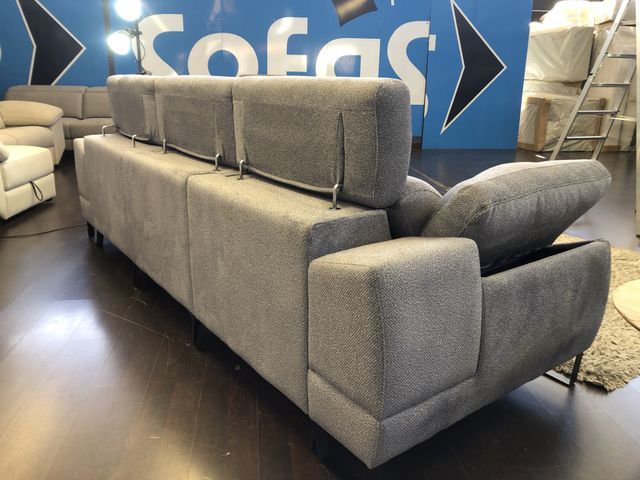 💙Sofá chaislongue deslizante pata alta