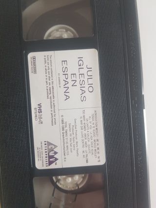PELICULA VHS JULIO IGLESIAS EN ESPAÑA 1989