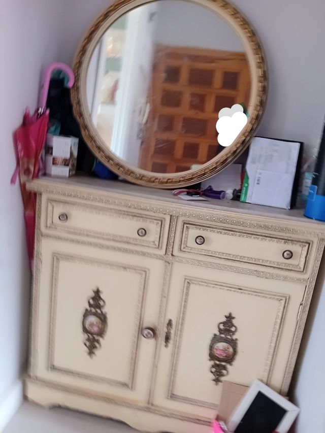Mueble Recibidor antiguo con espejo
