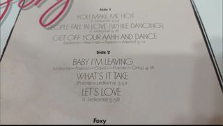 FOXY, DISCO DE VINILO