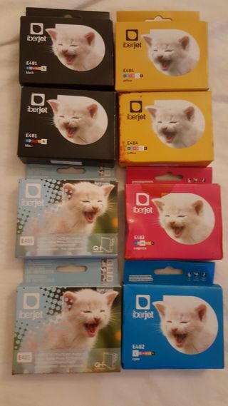 Lote de cartuchos de tintas para impresora nuevas