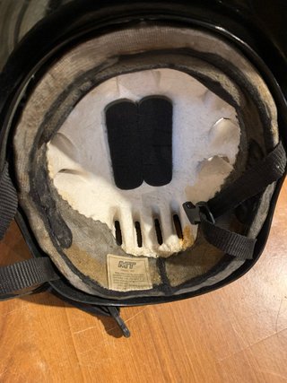 Casco moto antiguo