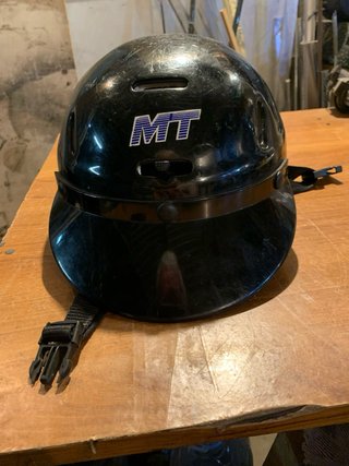 Casco moto antiguo