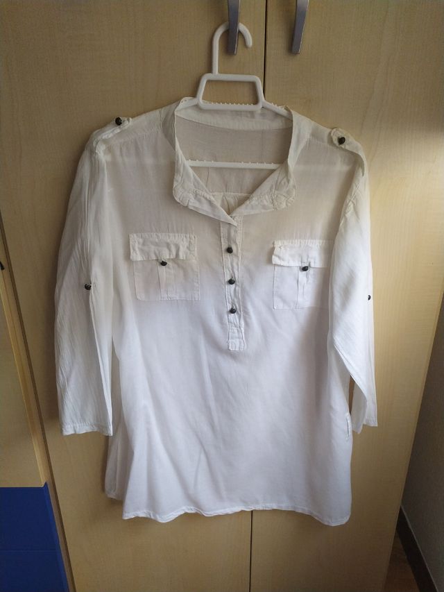 blusa blanca talla m