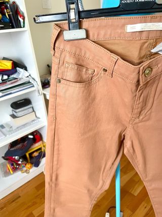 Pantalon encerado Zara premium