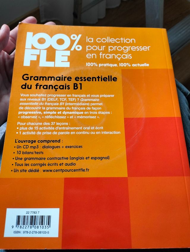 Grammaire essentielle du français B1 Francés