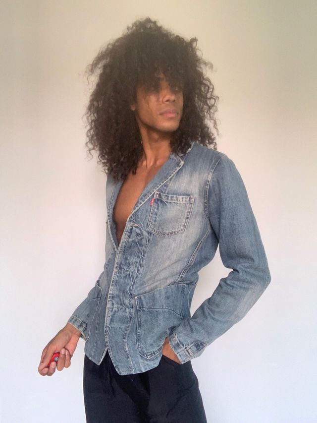 Cazadora denim mujer