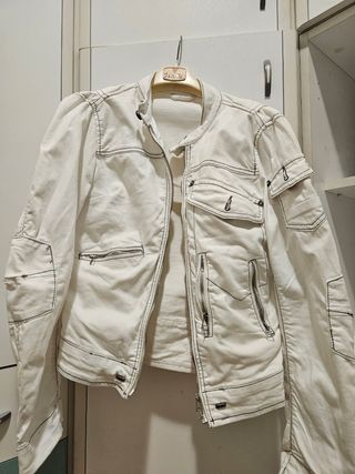 Giubbino per donna bianca