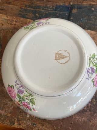 ENSALADERA PORCELANA FRANCESA ANTIGUA