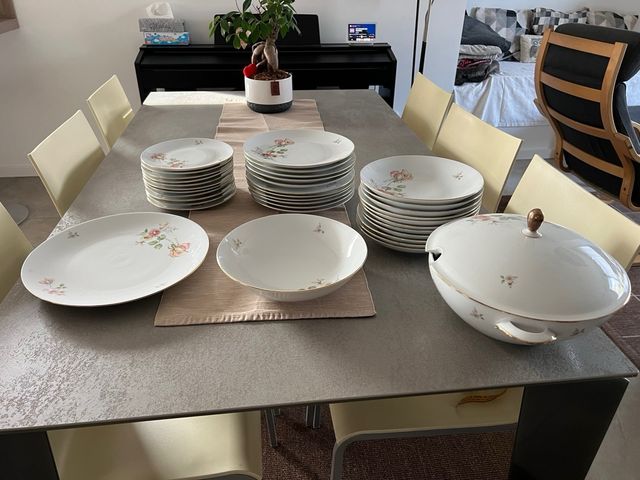 Set completo piatti 36 pezzi Seltmann con fiori