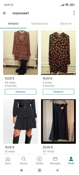Lotes de ropa, 38 , 40