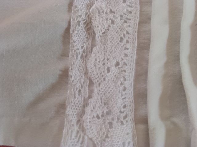 Cortinillas de algodón y bordado