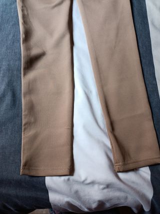 Pantalon  mujer marrón claro M