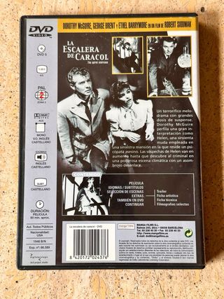 La escalera de caracol, dvd cine misterio