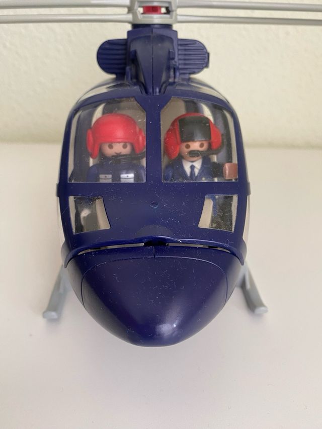 Playmobil helicoptero de policia.