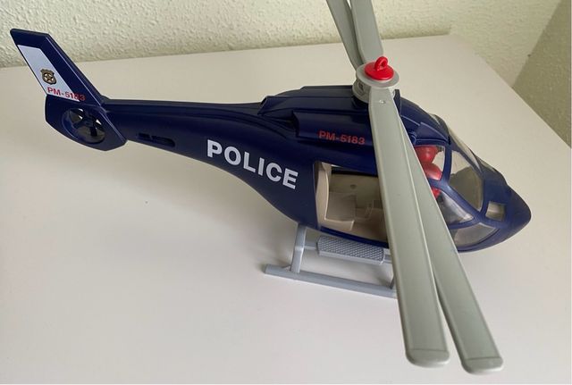 Playmobil helicoptero de policia.
