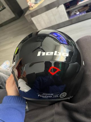 Casco hebo jet evo zone negro