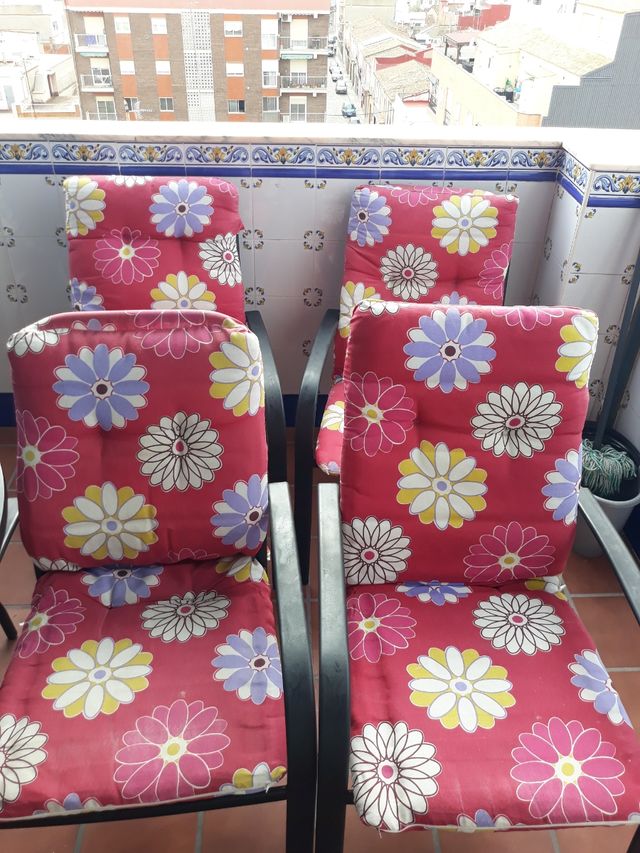 4 butacones grandes terraza