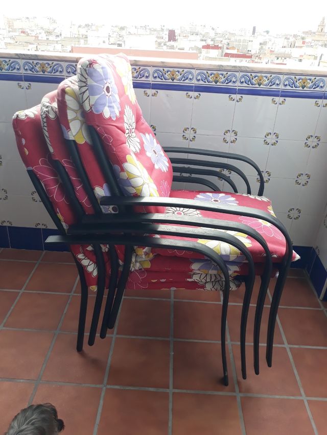 4 butacones grandes terraza