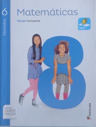 8 libros de matemáticas. Santillana.
