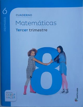 8 libros de matemáticas. Santillana.