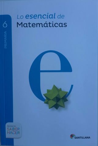 8 libros de matemáticas. Santillana.