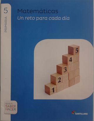 8 libros de matemáticas. Santillana.