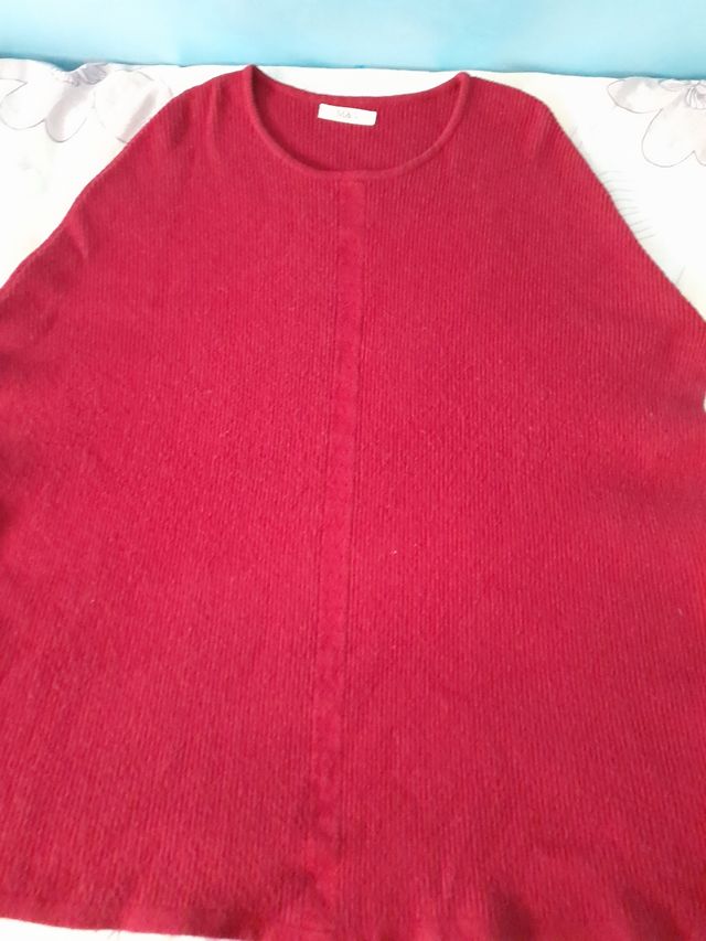 Tunica bordeaux in lana